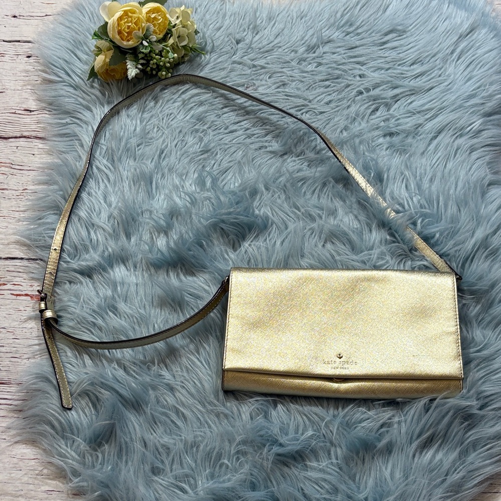 Kate Spade Laurel Way Gold Crossbody Bag